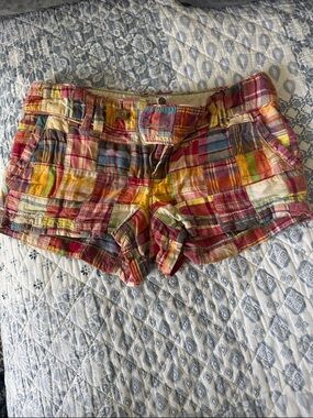 American Eagle Outfitters Multicolor Plaid Cotton Shorts